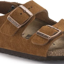 Kinderen Birkenstock Klittenbandsandalen-Milano Hl Suede Kids