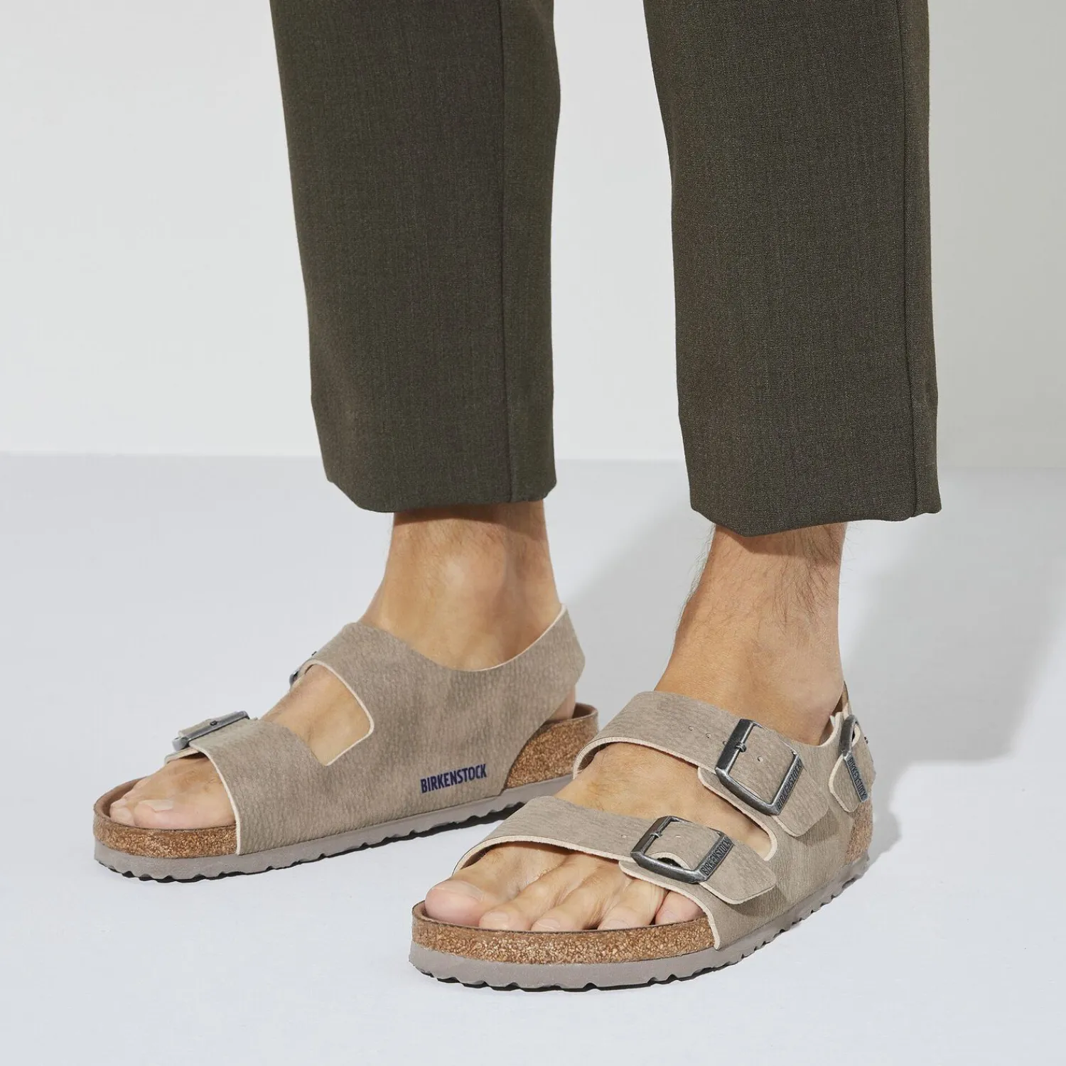 Heren Birkenstock Met Hielriem-Milano Veganistisch