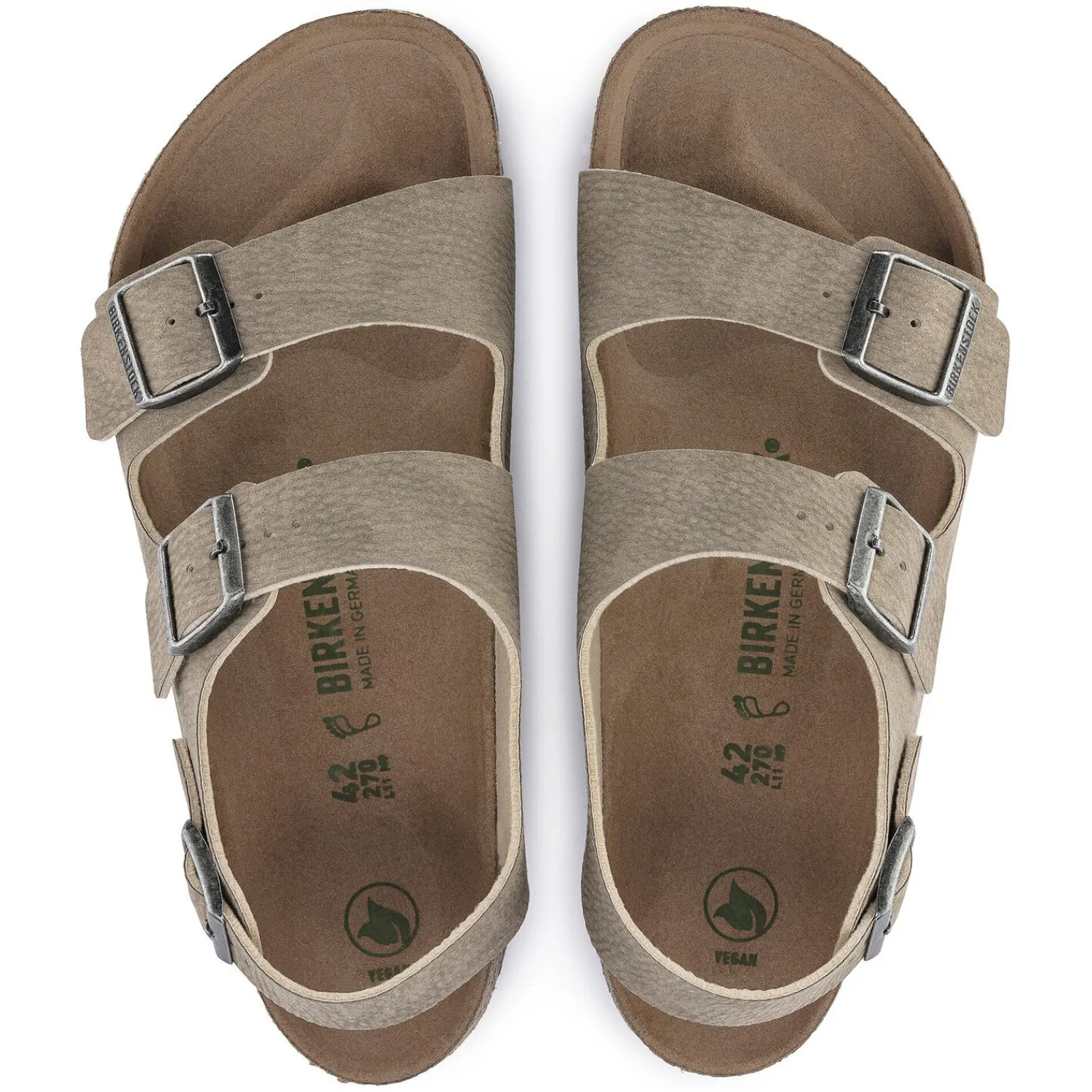 Heren Birkenstock Met Hielriem-Milano Veganistisch
