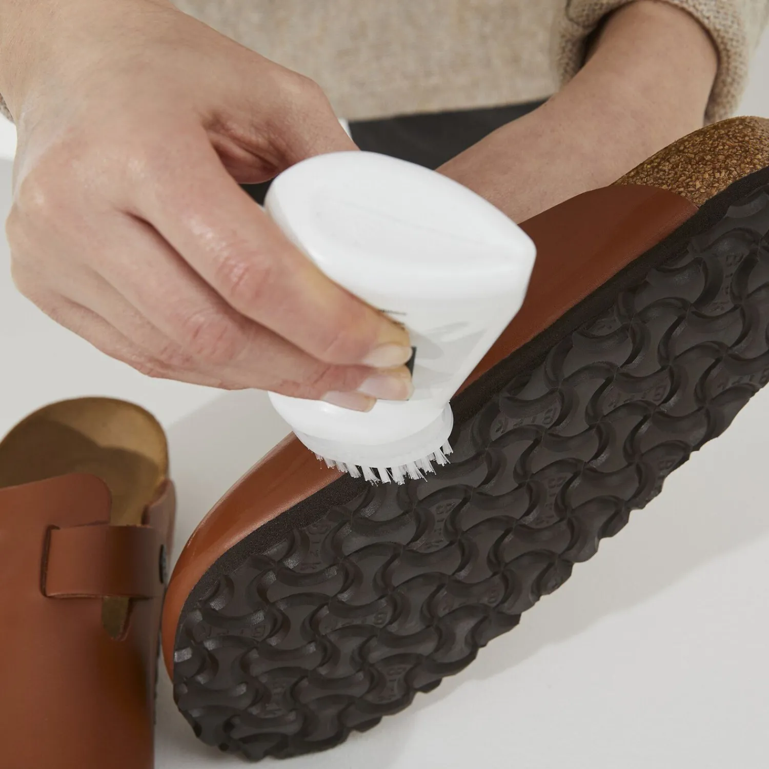 Dames Birkenstock Schoenonderhoud-Shoe Clean Met Borstel