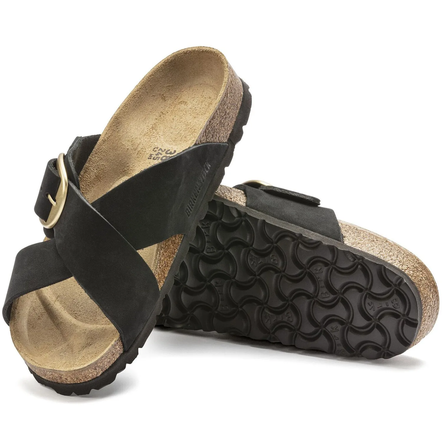 Dames Birkenstock Twee Riemen-Siena Big Buckle