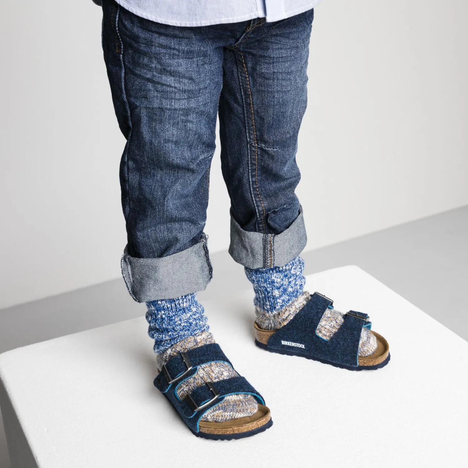 Kinderen Birkenstock Sokken-Slub Block Kids