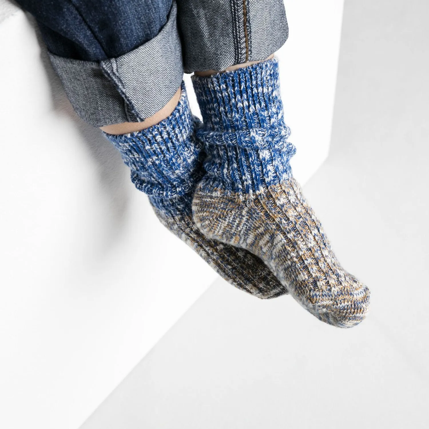 Kinderen Birkenstock Sokken-Slub Block Kids