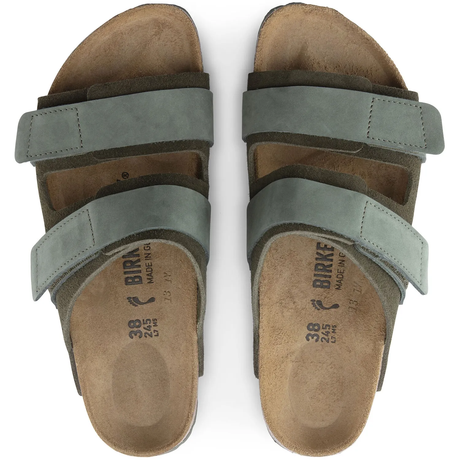 Heren Birkenstock Twee Riemen-Uji