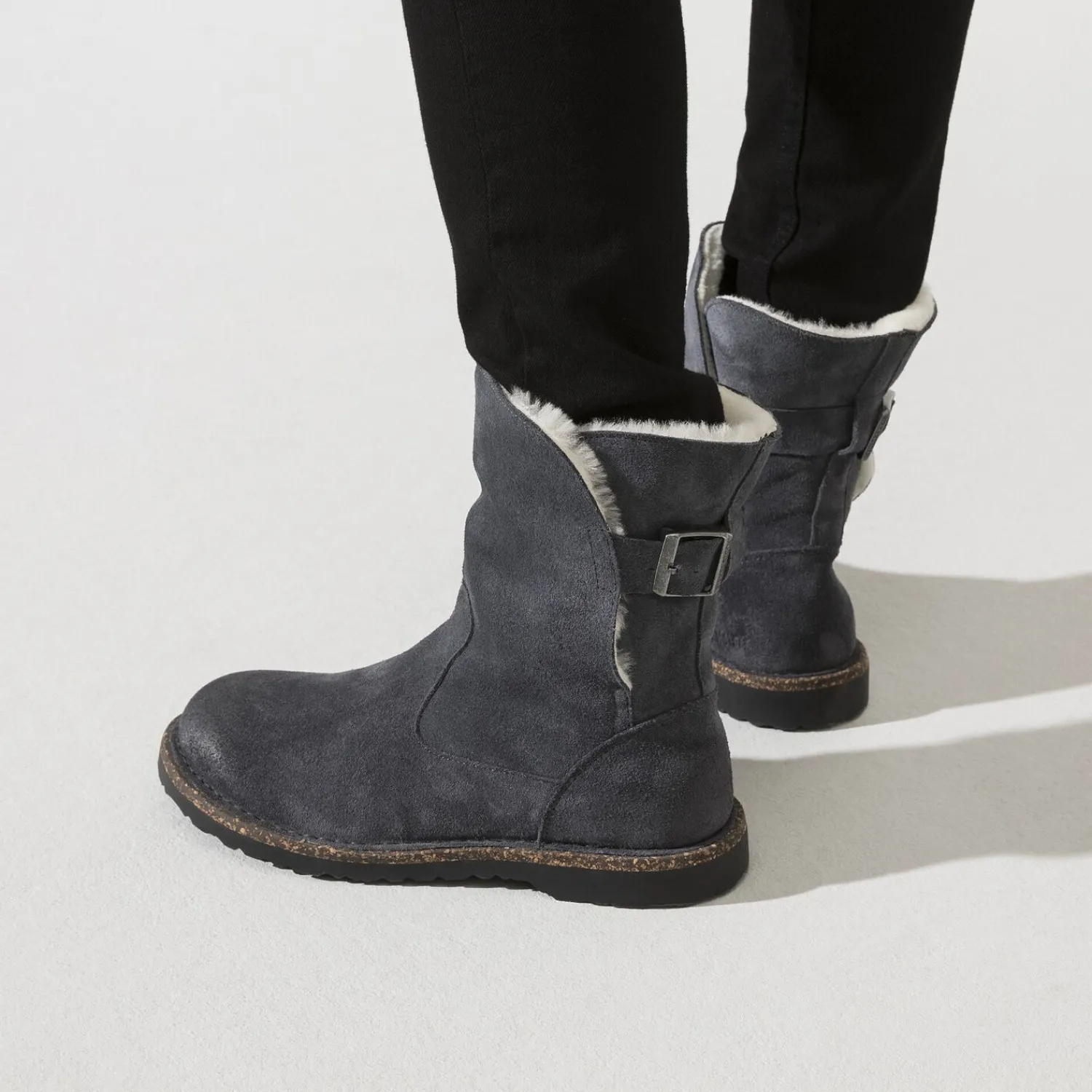Dames Birkenstock Laarzen-Uppsala Lamsvel