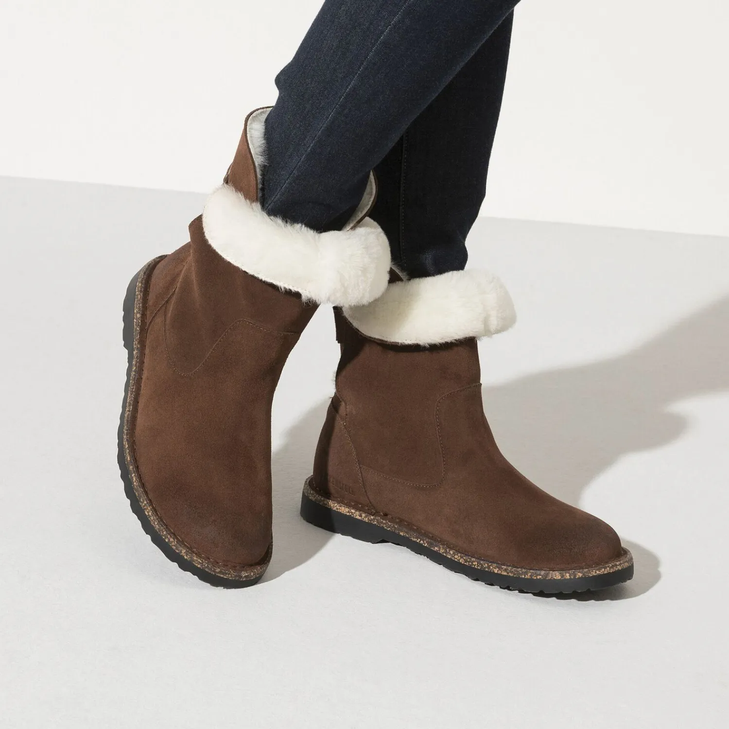 Dames Birkenstock Laarzen-Uppsala Lamsvel