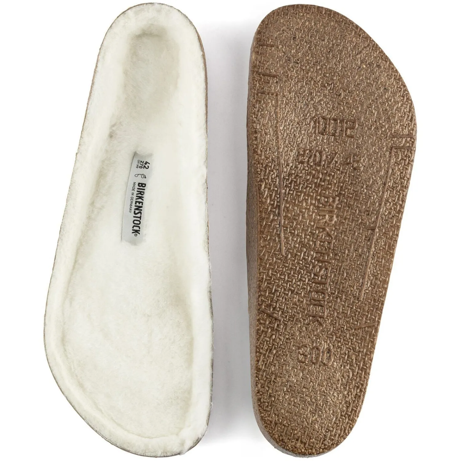 Heren Birkenstock Pantoffels-Wisselvoetbed Lamsvel Zermatt / Andermatt