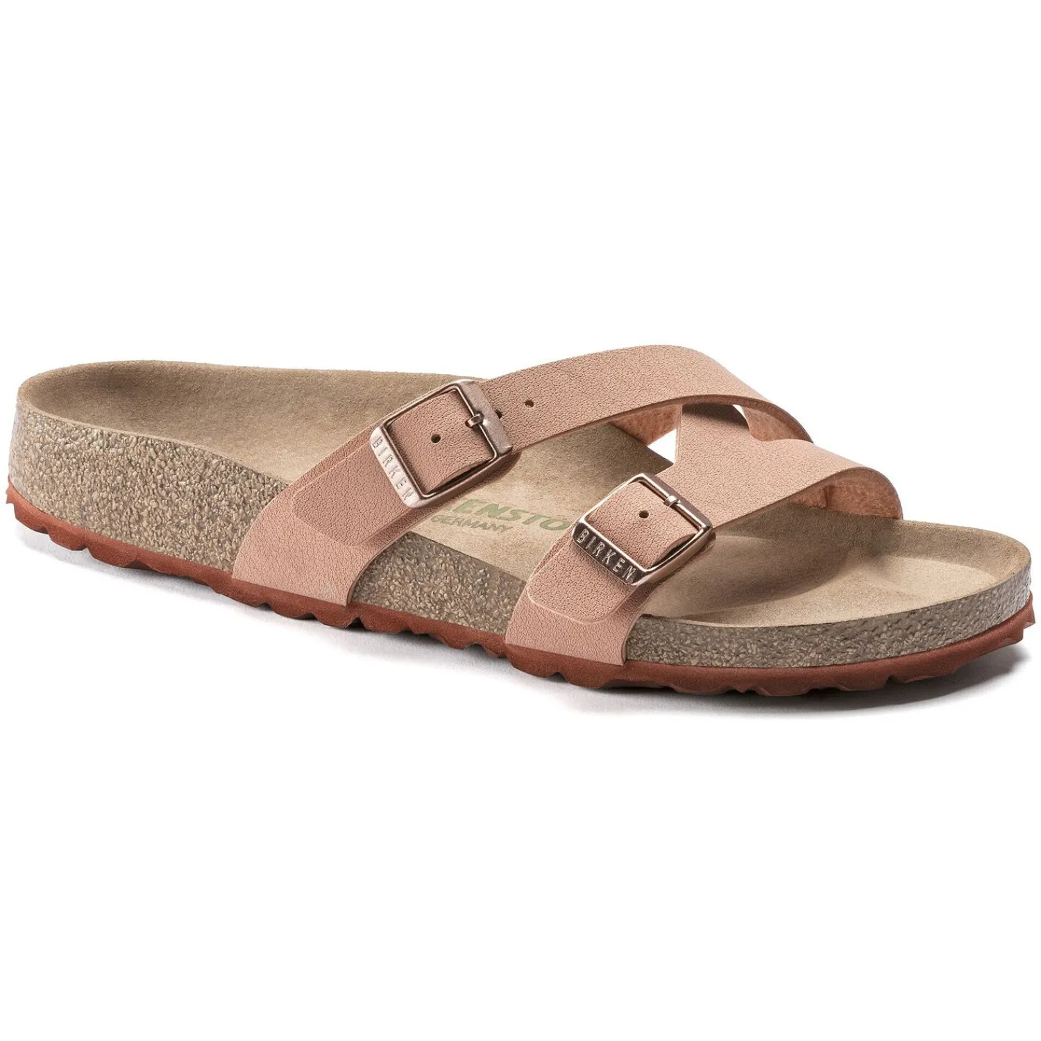 Dames Birkenstock Twee Riemen-Yao Veganistisch