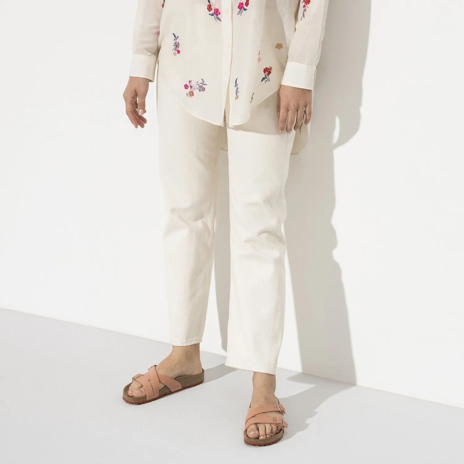 Dames Birkenstock Twee Riemen-Yao Veganistisch