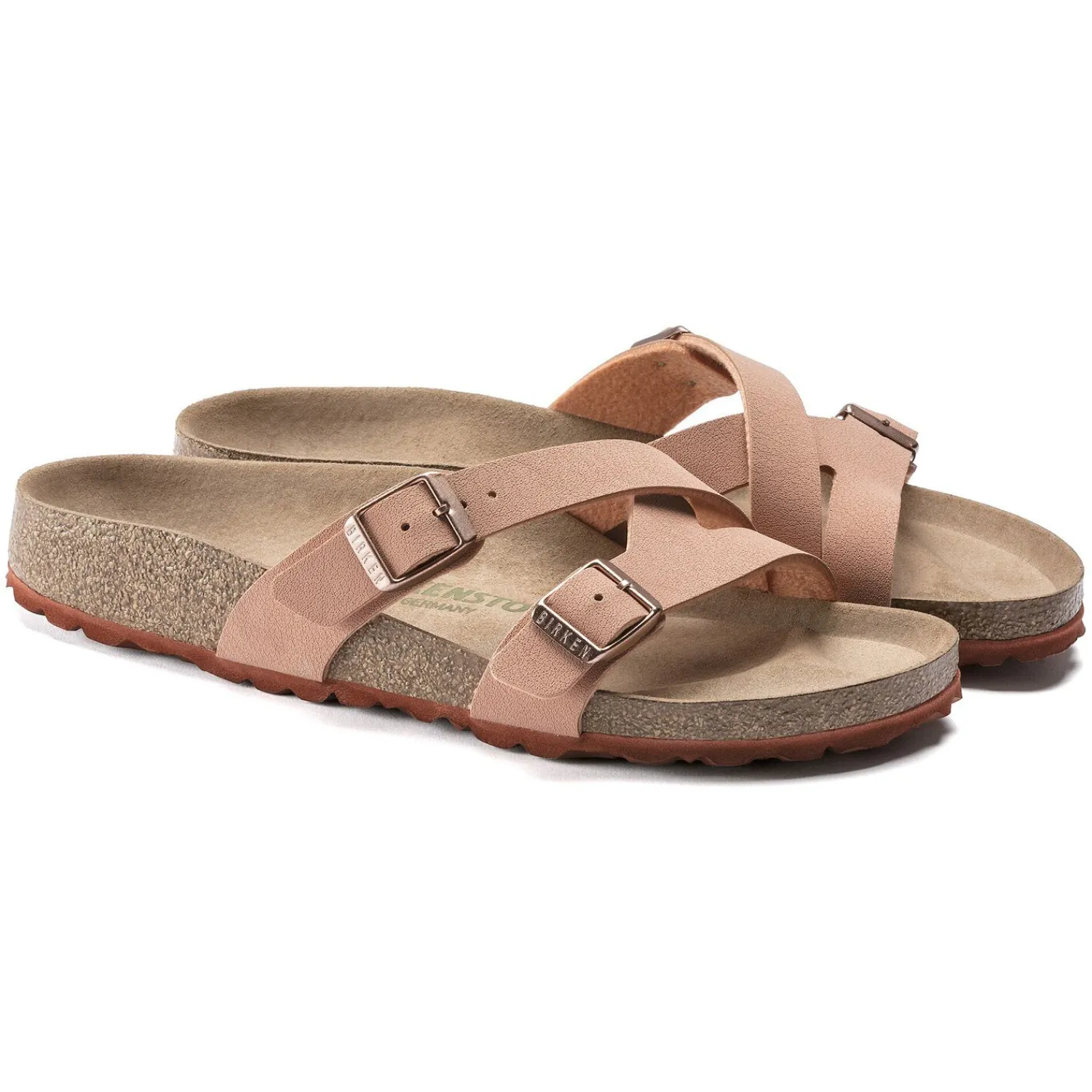 Dames Birkenstock Twee Riemen-Yao Veganistisch