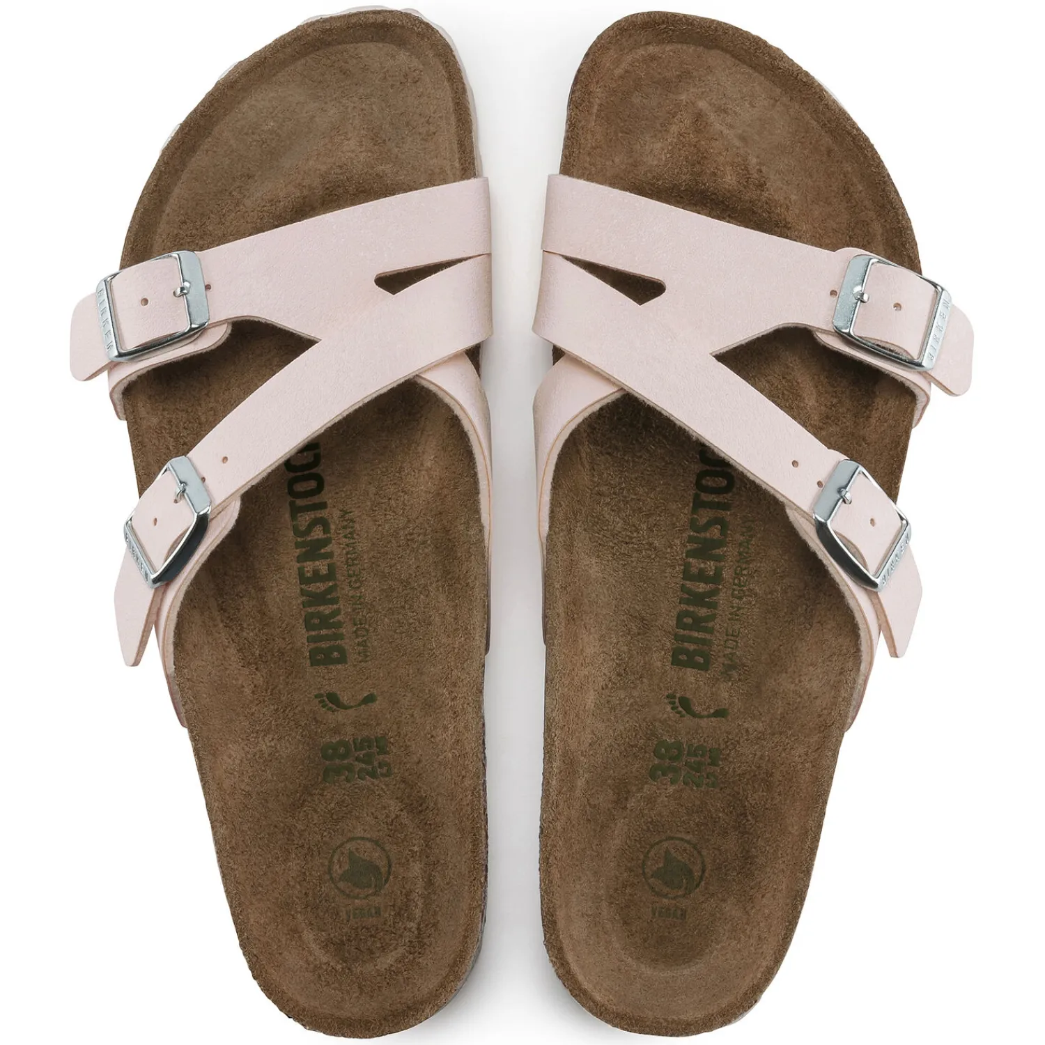 Dames Birkenstock Twee Riemen-Yao Veganistisch