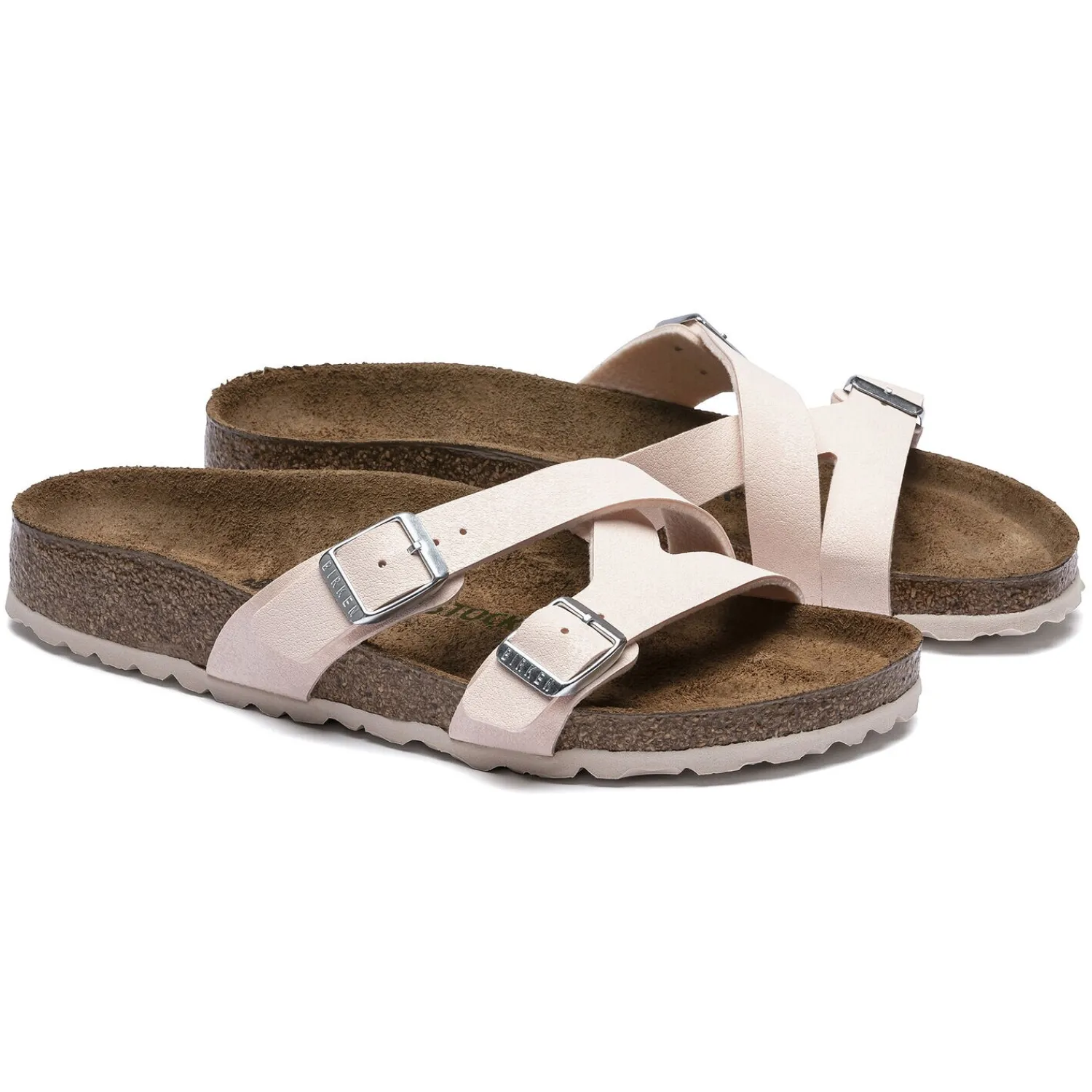 Dames Birkenstock Twee Riemen-Yao Veganistisch