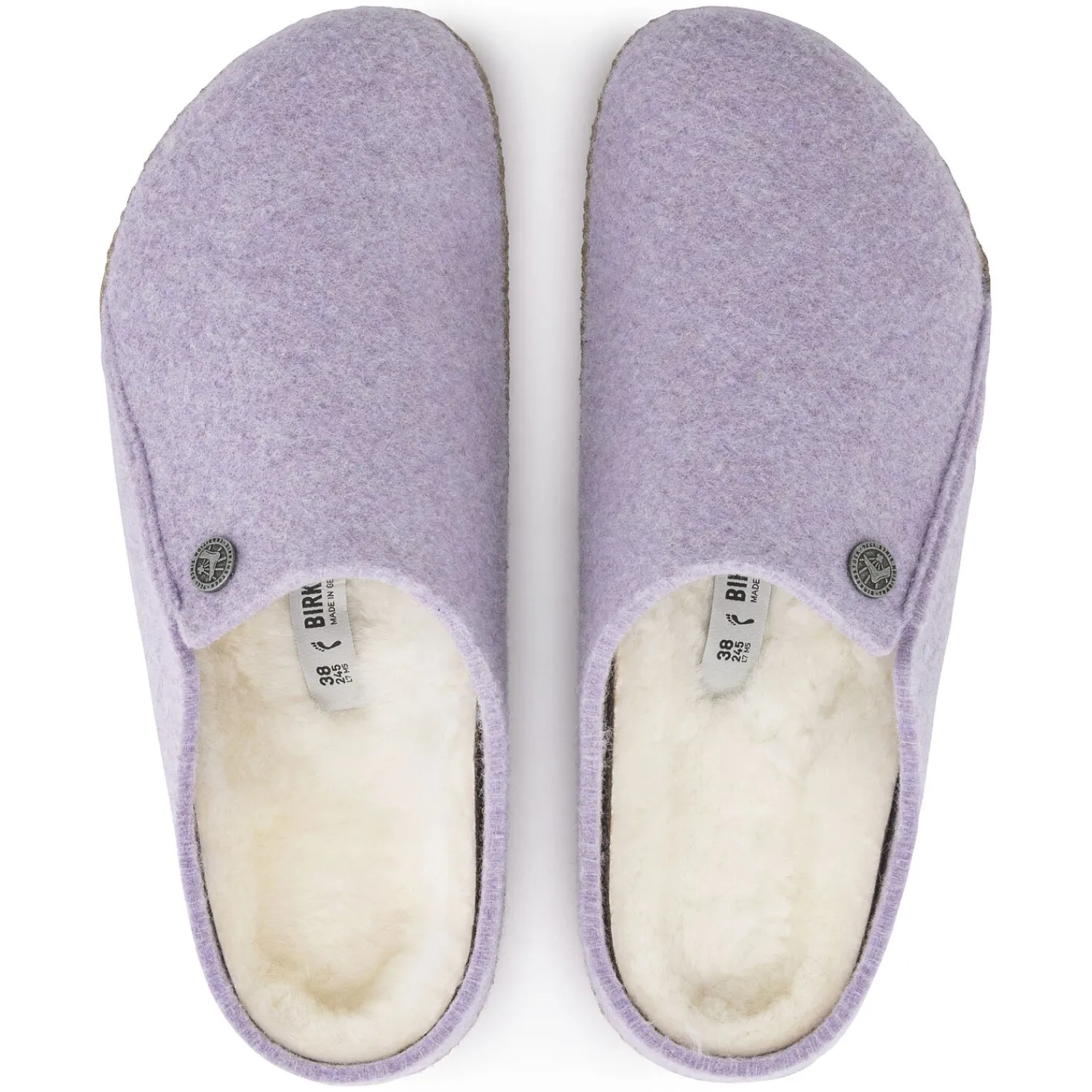 Heren Birkenstock Pantoffels-Zermatt Lamsvel