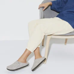 Heren Birkenstock Pantoffels-Zermatt Lamsvel