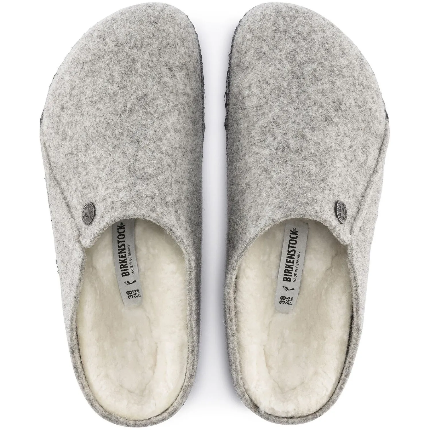 Heren Birkenstock Pantoffels-Zermatt Lamsvel