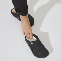 Heren Birkenstock Pantoffels-Zermatt Lamsvel