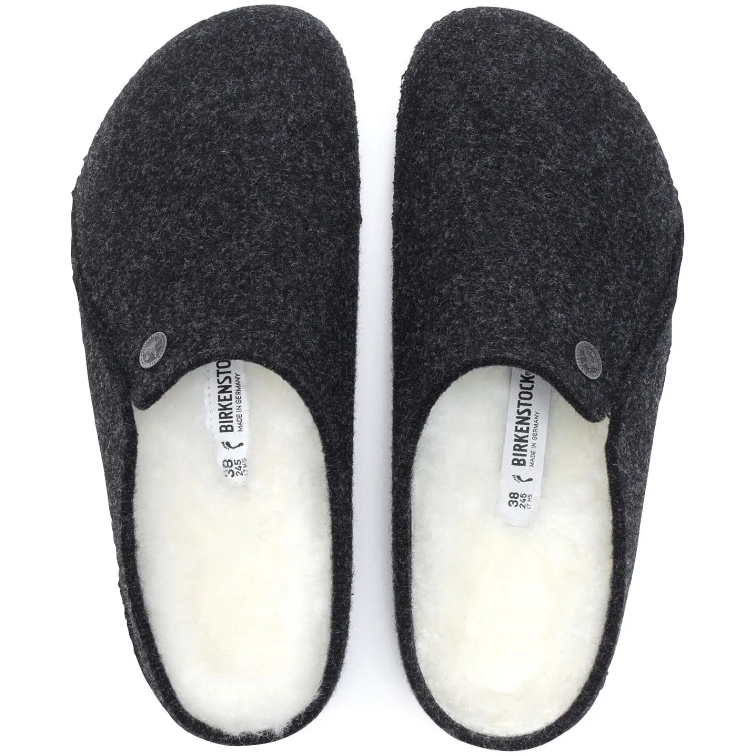 Heren Birkenstock Pantoffels-Zermatt Lamsvel