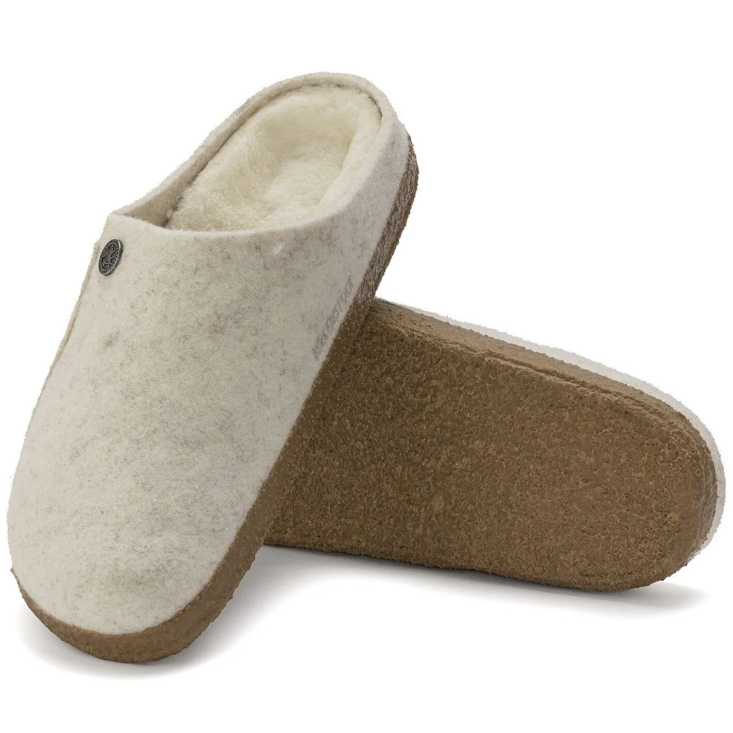 Heren Birkenstock Pantoffels-Zermatt Lamsvel