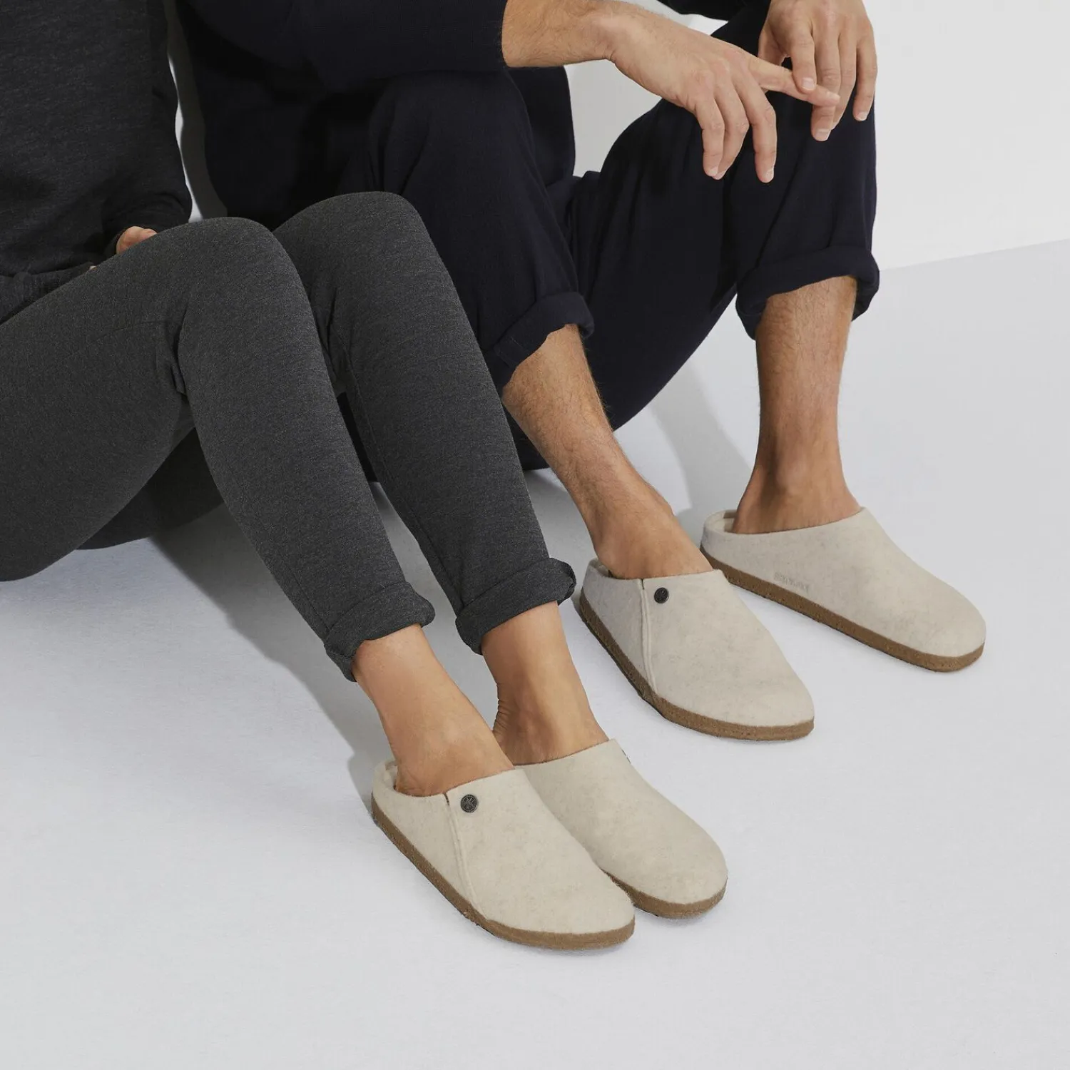 Heren Birkenstock Pantoffels-Zermatt Lamsvel