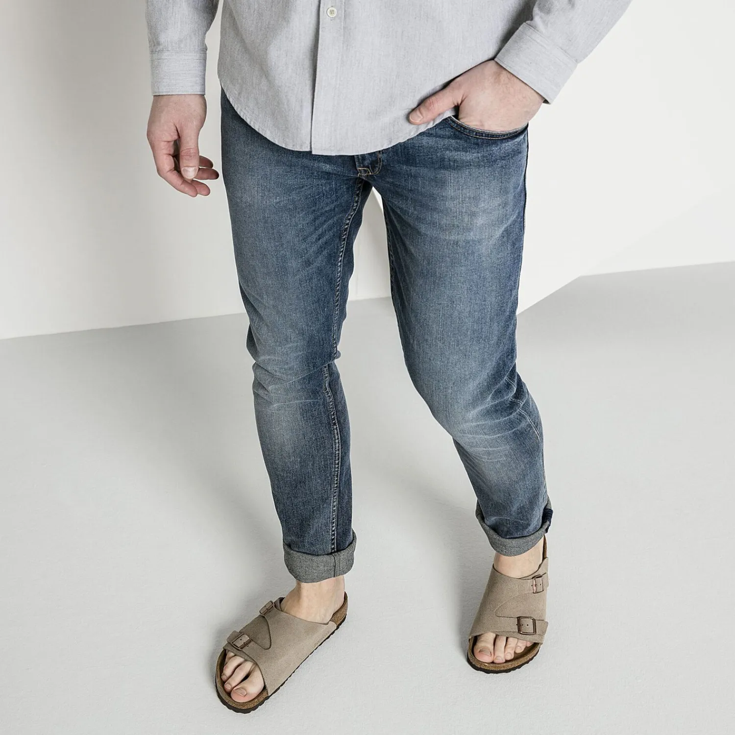 Heren Birkenstock Een Riem-Zurich